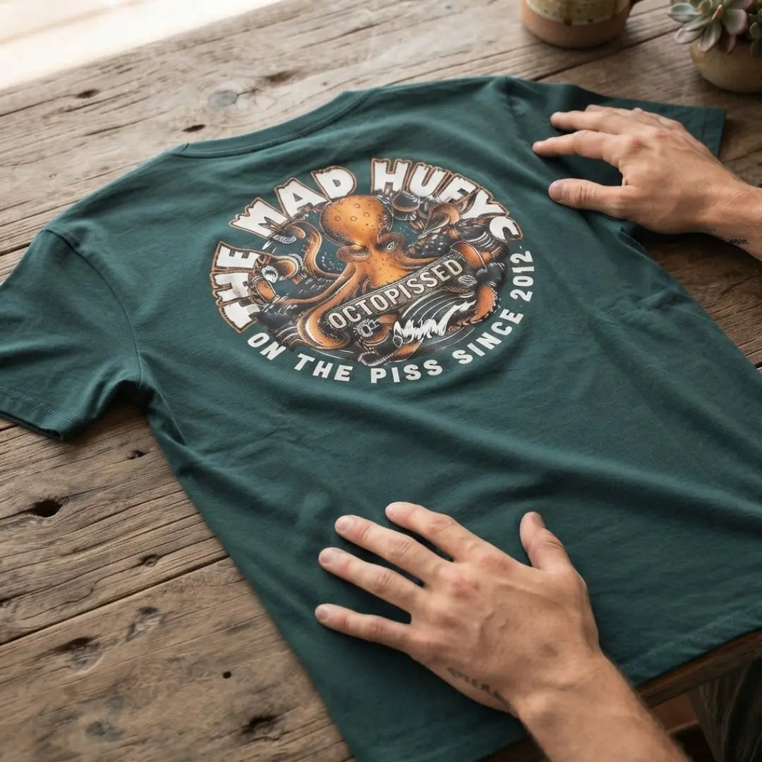 Men's Octopissed Graphic Cotton T-Shirt