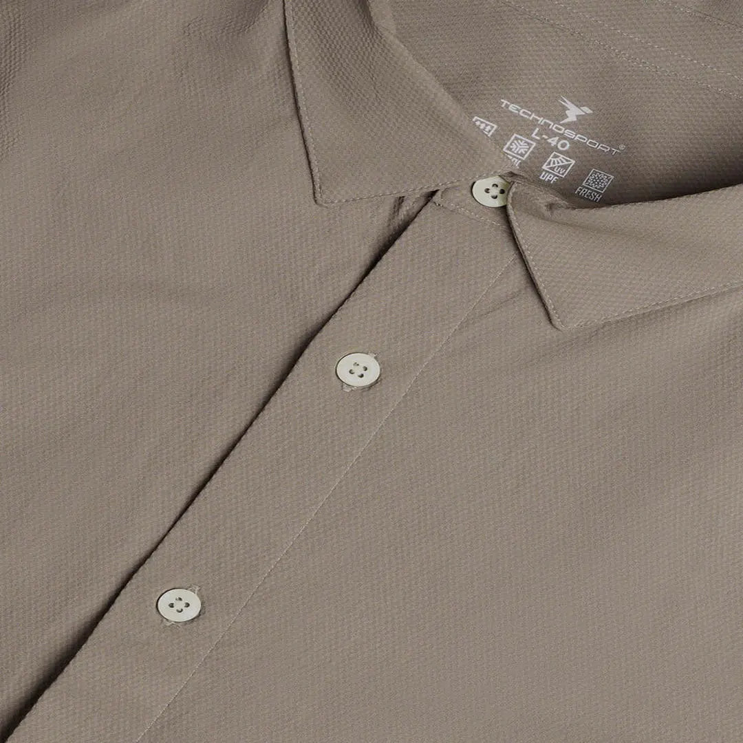 Men's Slim Fit Solid Casual Shirt