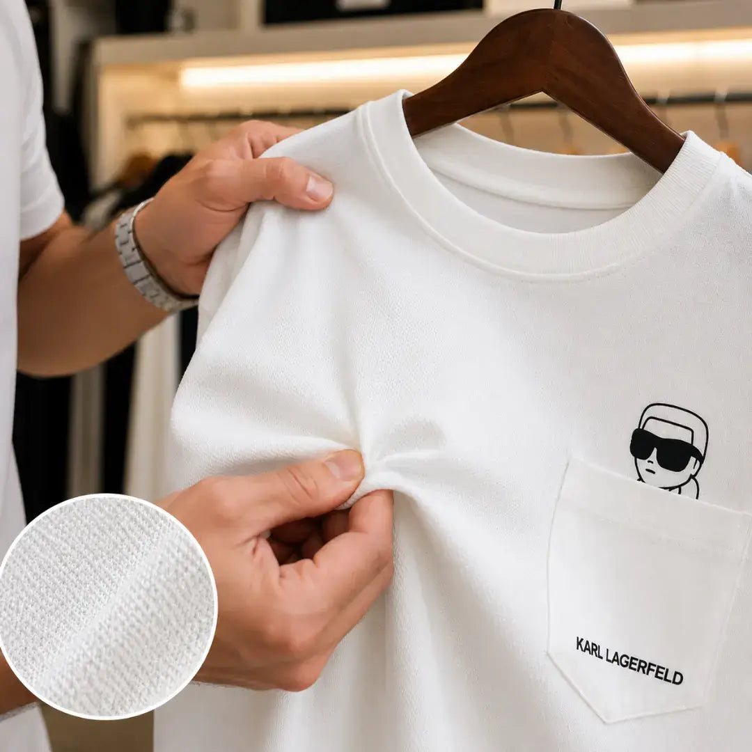 White Embossed Logo T-Shirt