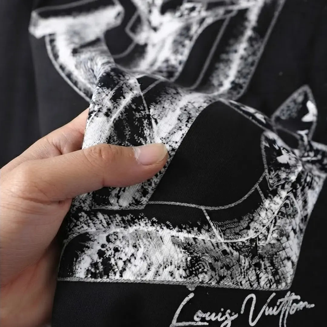 Louis Vuitton Distressed Monogram Long-Sleeve T-Shirt