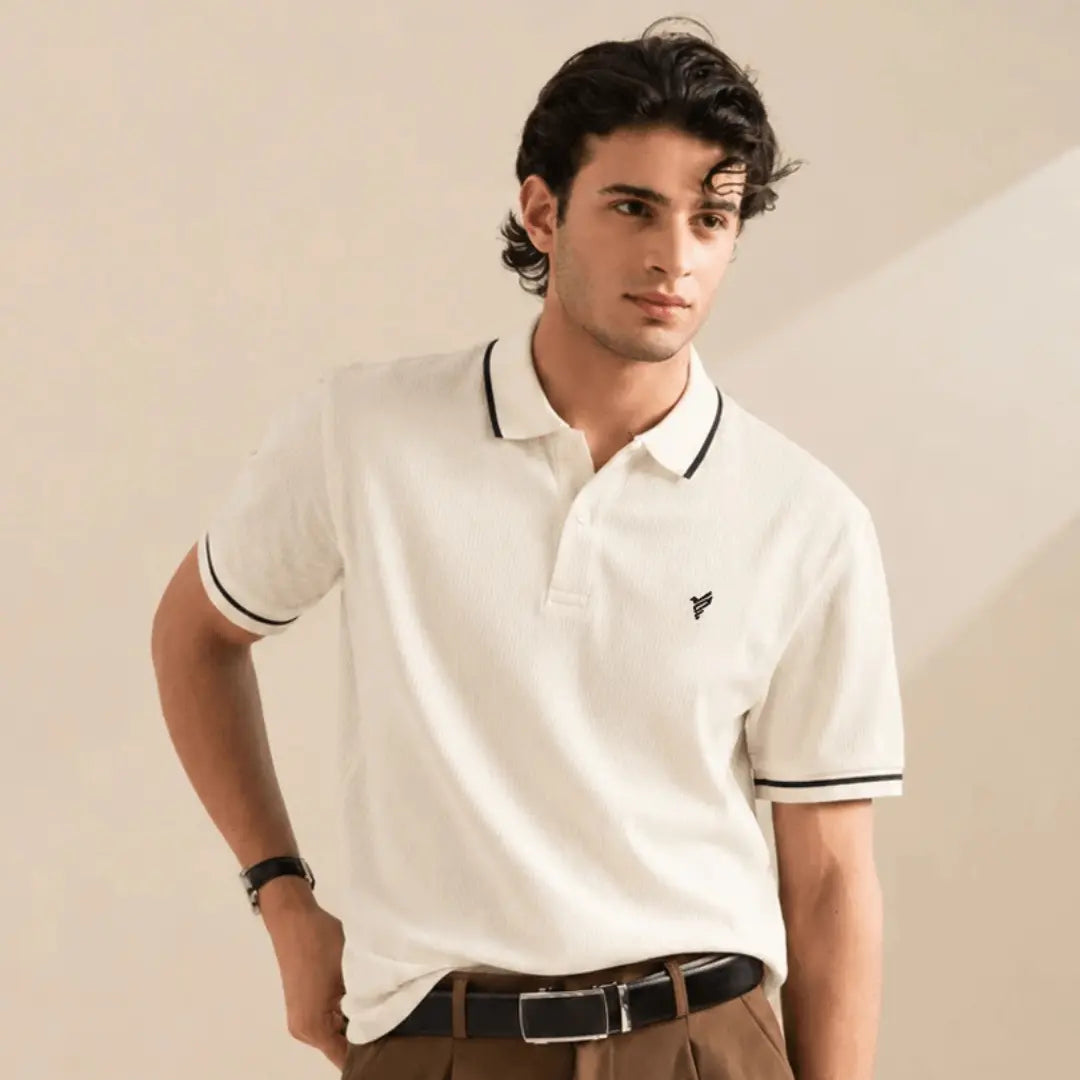 Cream Waffle Tipping POLO