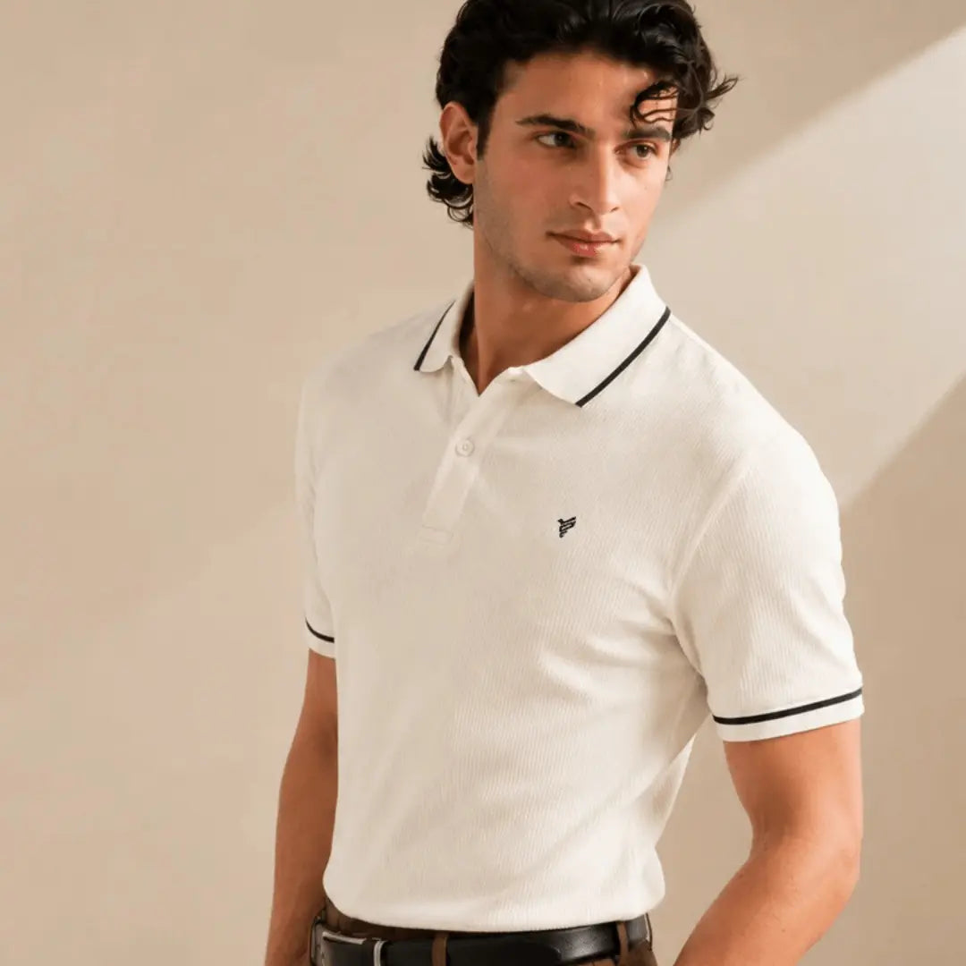 Cream Waffle Tipping POLO