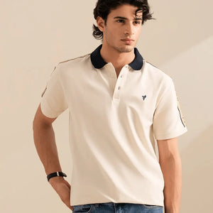 OFF White Fitted Signature POLO