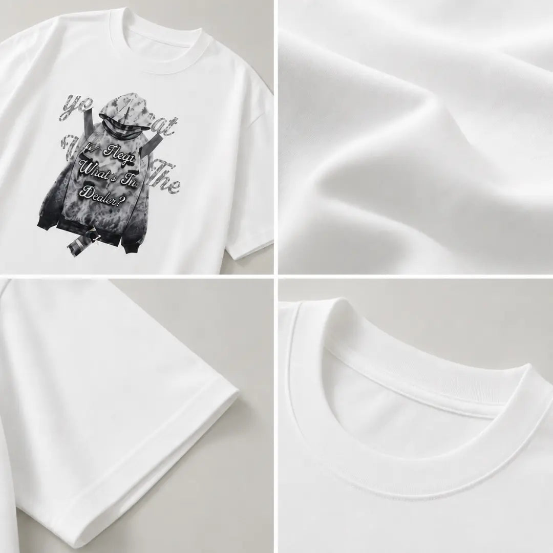 White Vintage Graphic Oversized T-Shirt
