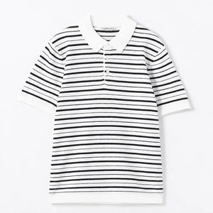 Classic Men's Striped Polo Collar Knit T-Shirt