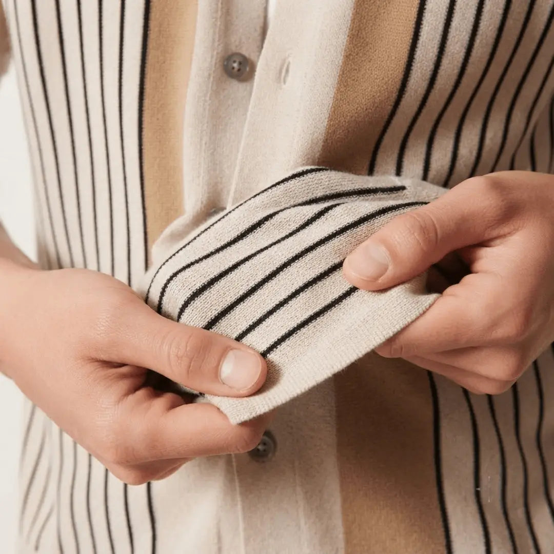 Retro Stripe Knit Shirt