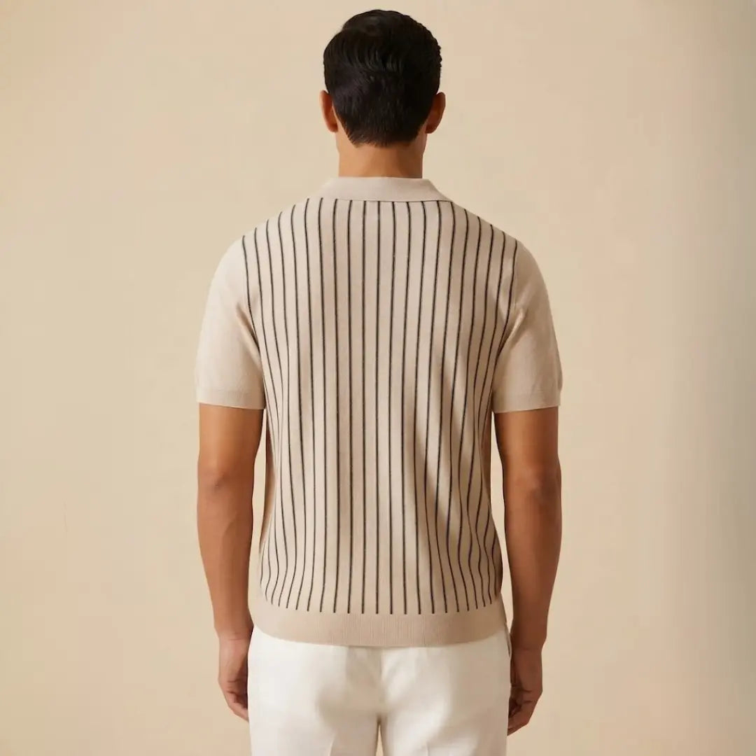 Retro Stripe Knit Shirt