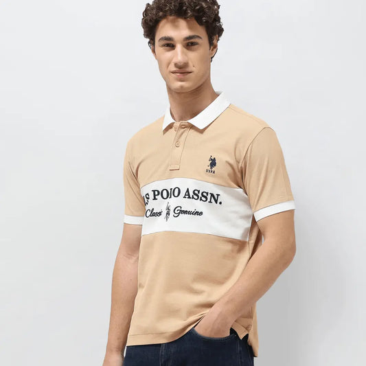 Colorblocked Slim Fit Polo Shirt