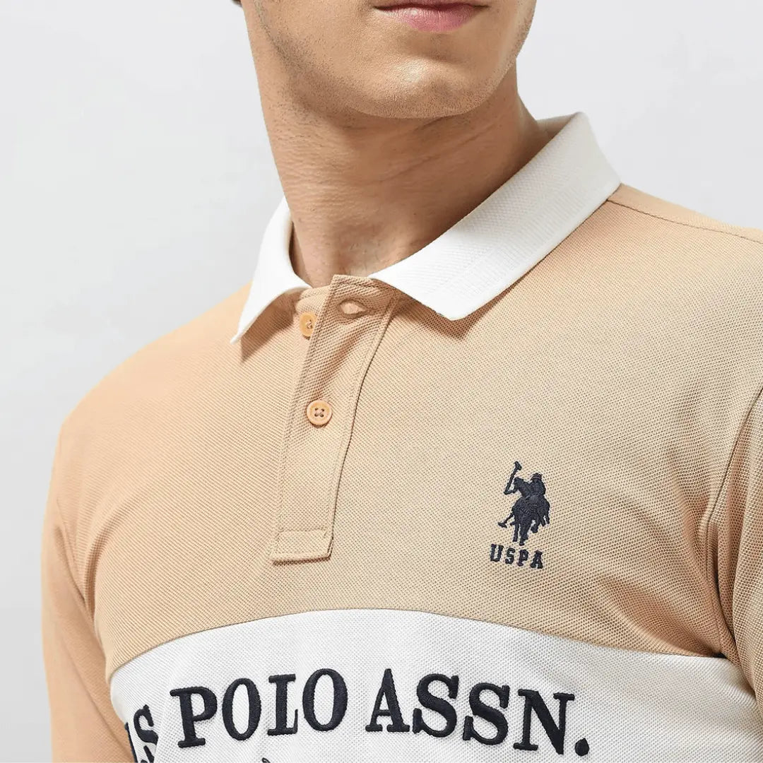Colorblocked Slim Fit Polo Shirt