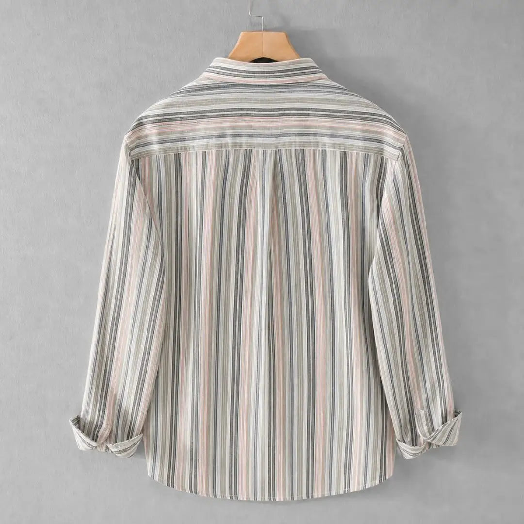 Men's Slim Fit Striped Casual Shirt