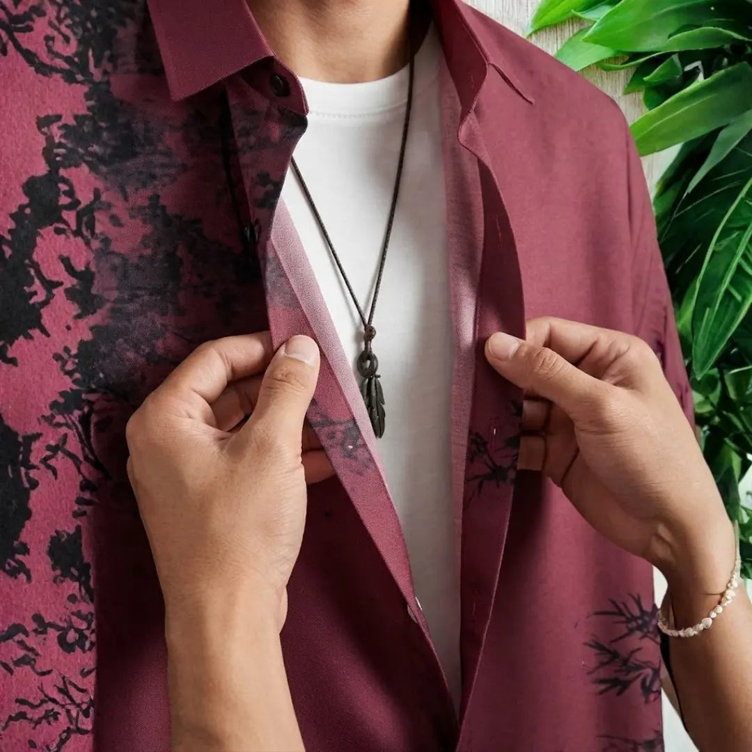 Men's Slim Fit Printed Casual Shirt
