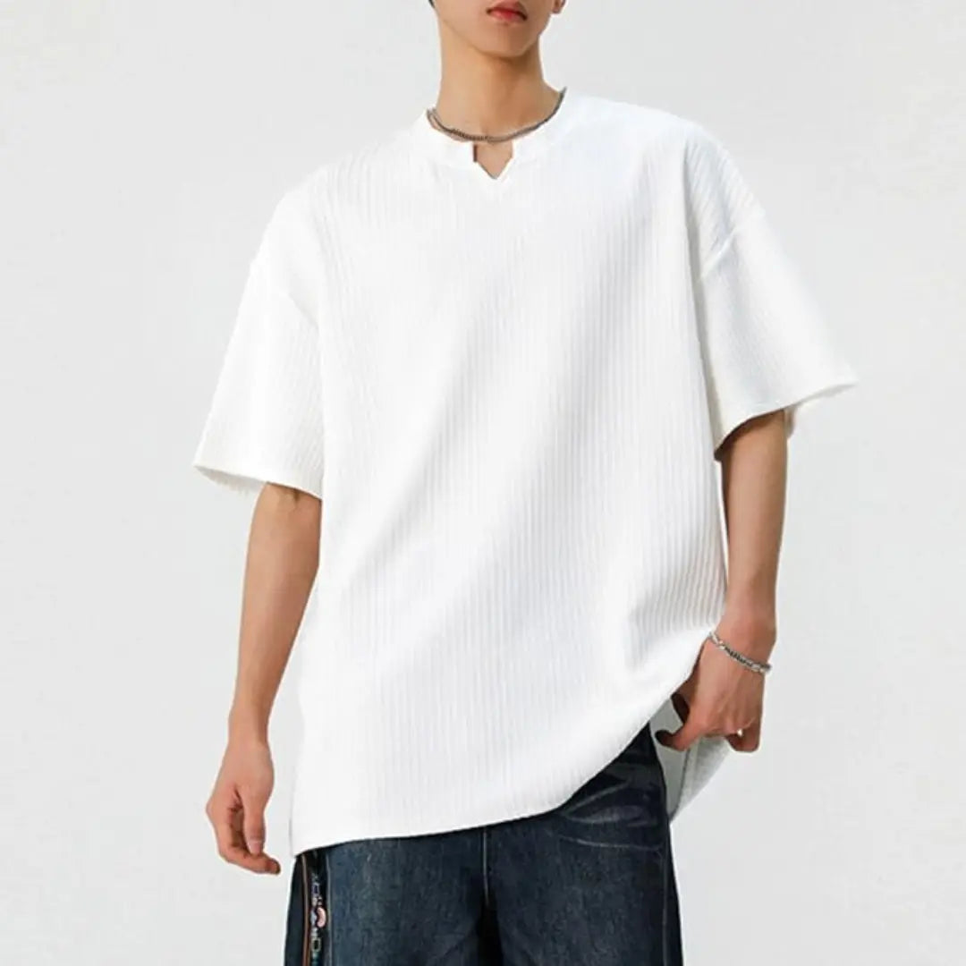 Men's Plus  Casual Round Neck T-Shirt