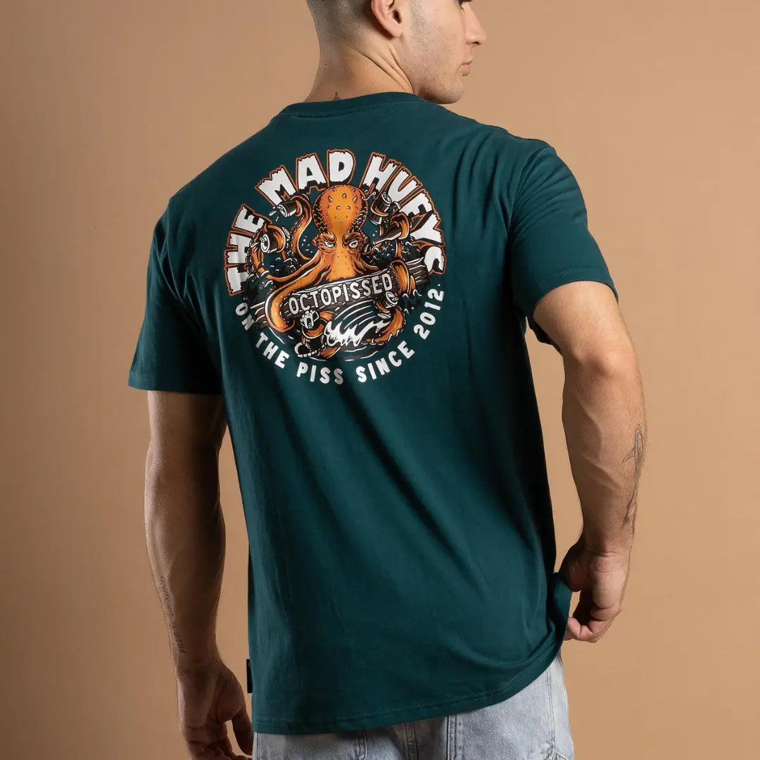 Men's Octopissed Graphic Cotton T-Shirt