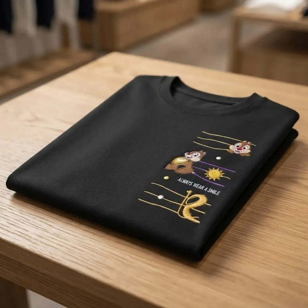 Men's Little Squirrel Graphic Cotton T-Shirt