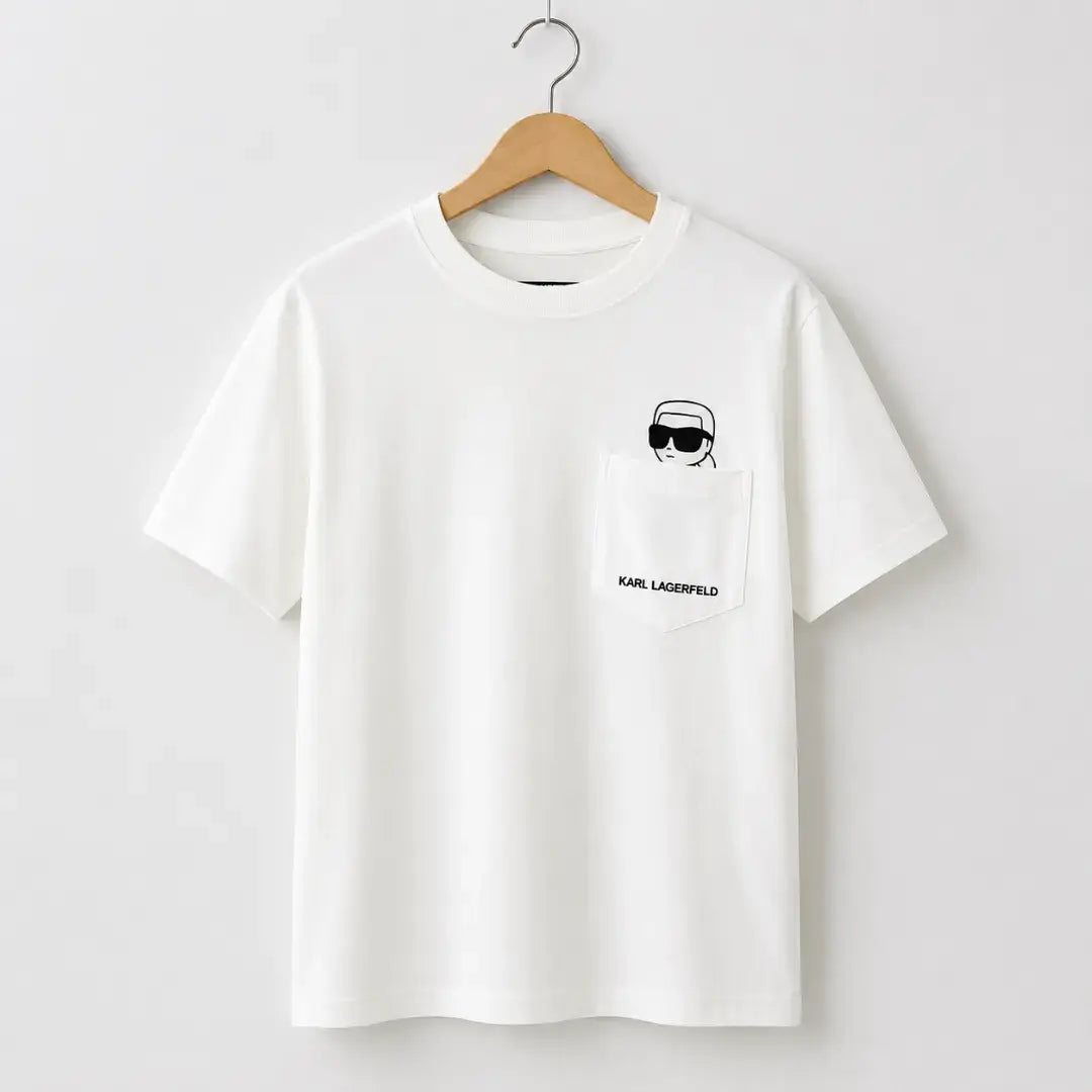 White Karl Lagerfeld t-shirt