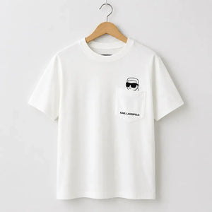 White Embossed Logo T-Shirt