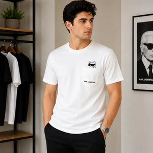 White Karl Lagerfeld t-shirt