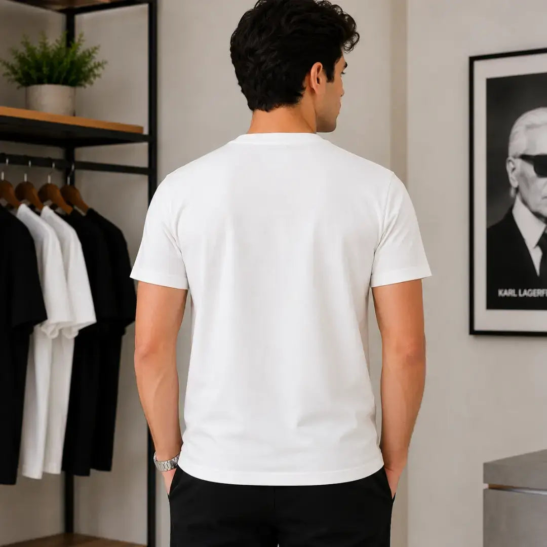 White Karl Lagerfeld t-shirt