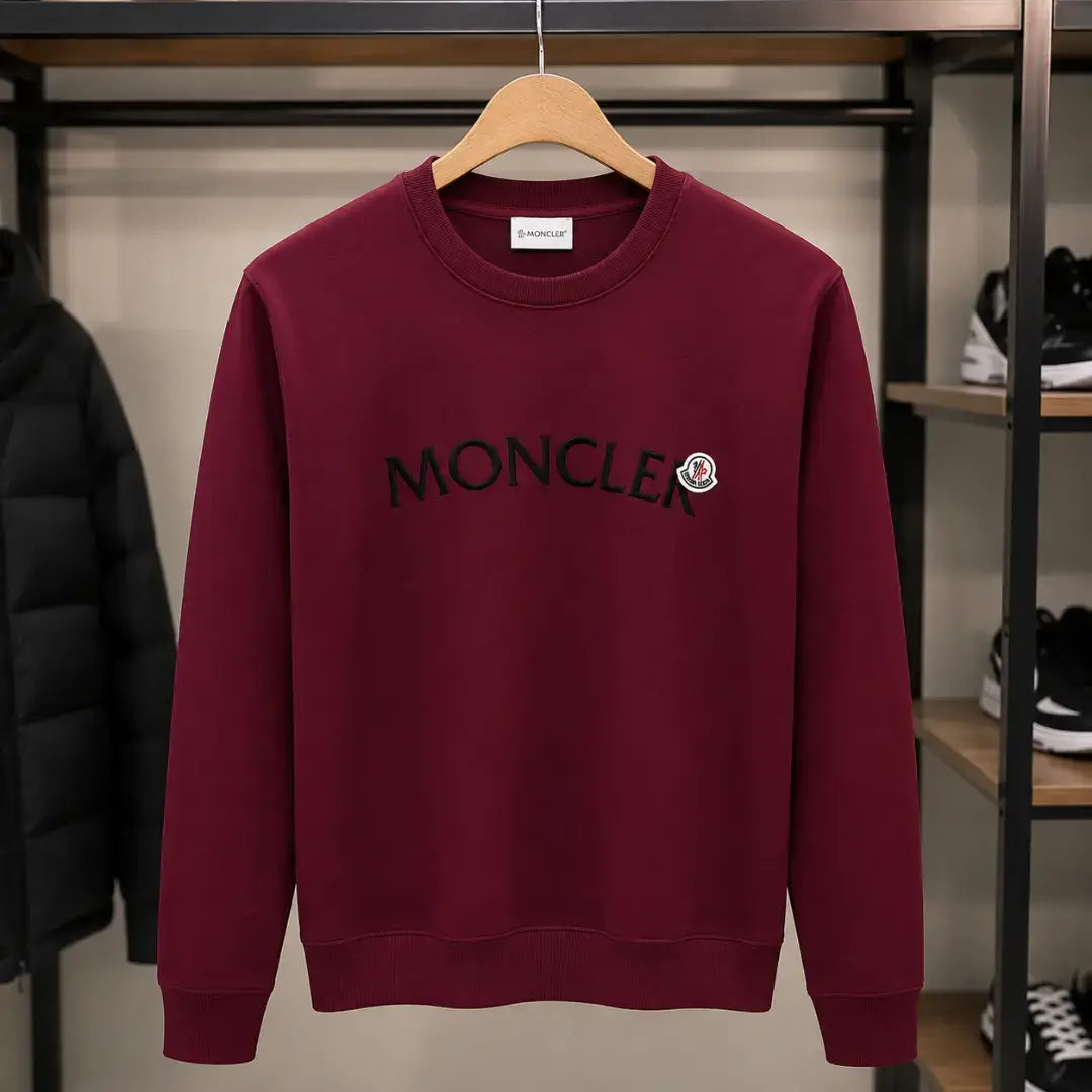 Moncler logo-patch cotton sweatshirt