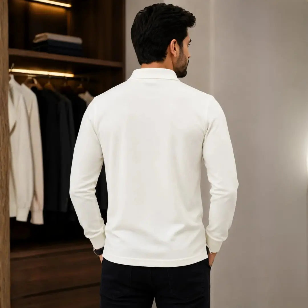 White Classic Polo Shirt