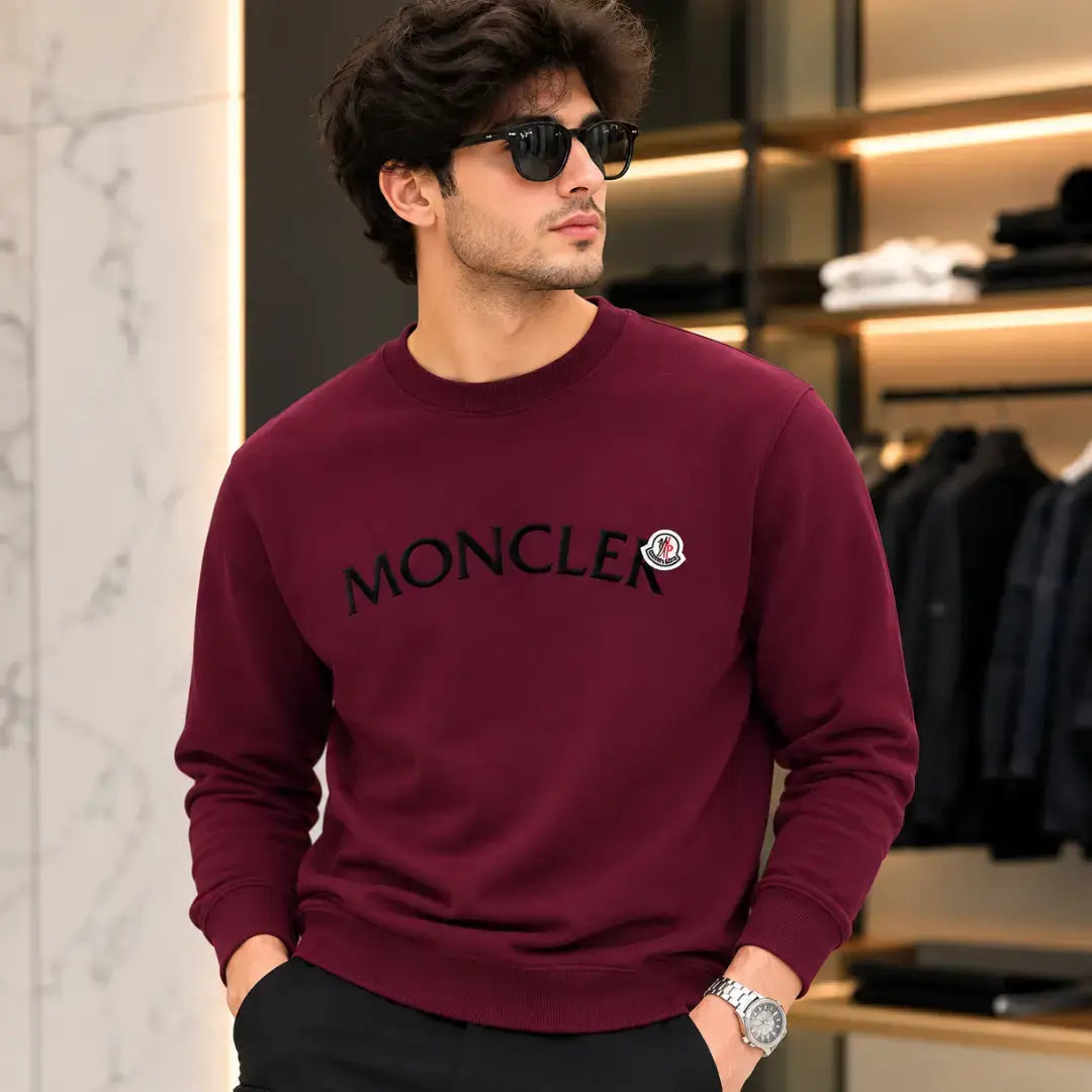 Moncler logo-patch cotton sweatshirt