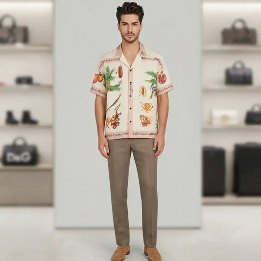 Amiri silk camp-collar shirt