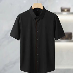 Black short-sleeve shirt
