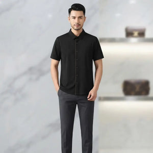 Black short-sleeve shirt