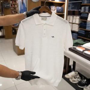 GANT Knitted Short-Sleeve Polo Shirt