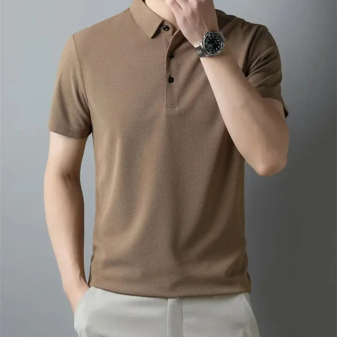Men's Classic Collar Short Sleeve Polo Shirt