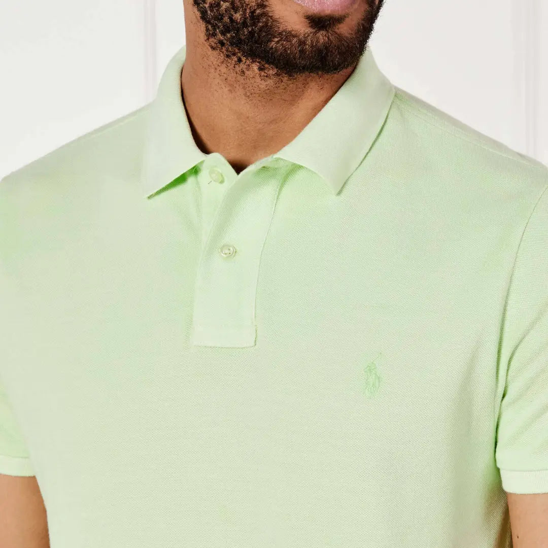 Men's Light Green Classic Piqué Polo Shirt