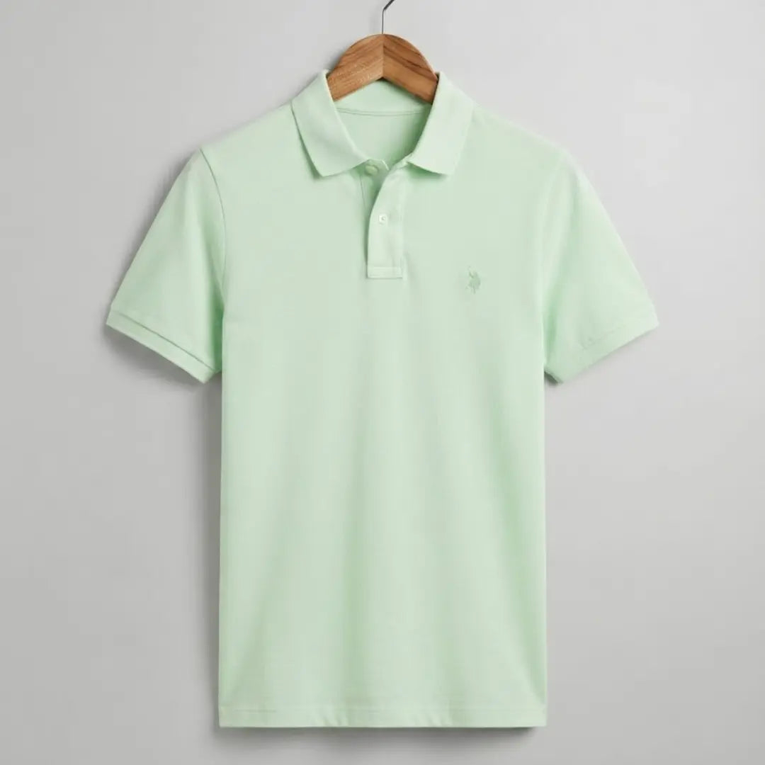 Men's Light Green Classic Piqué Polo Shirt